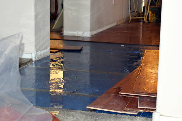 Professional Water Damage Restoration technician working in Amberg, WI